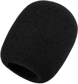 img 3 attached to 🎤 Black Large Foam Mic Windscreen - Ideal for MXL, Audio Technica, and other Large Microphones