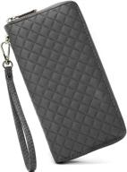👜 turquoise women's handbags & wallets - wallet wristlet ladies clutch qa logo