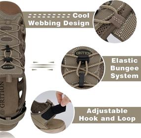 img 2 attached to Comfortable and Durable GRITION Men's Sandals YY2006BF 42EU - Ideal Men's Footwear