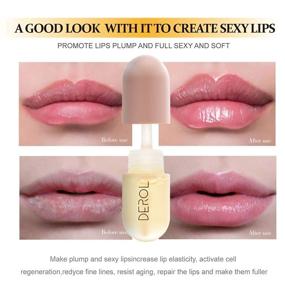 img 2 attached to 💋 DEROL Lip Plumper: Fuller and Hydrated Lips with Tingling Lip Plumping Gloss