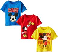 disney mickey 🐭 mouse boys' 3-pack t-shirts logo