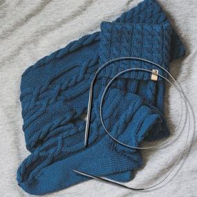 img 2 attached to 🧶 Набор спиц для вязания по кругу Magic Loop Sock KnitPal 47 дюймов (120 см) - 6 небольших размеров: 0, 1, 1.5, 2, 3 и 4 (2, 2.25, 2.5, 2.75, 3.25 и 3.5 мм)