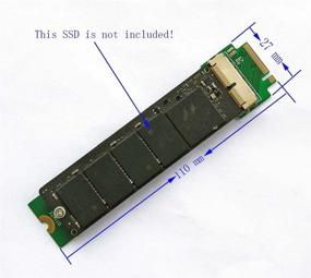 img 1 attached to 🖥️ ALIKSO MacBook Air Mac Pro A1465 A1466 A1398 A1502 SSD to M.2 NGFF Key M Adapter Card for Desktop - Not Compatible with Encrypted Apple SSD Drive (2013-2017)