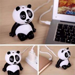 img 3 attached to 🐼 Innovative INVODA Panda Humidifier: A Cute & Portable USB Air Diffuser for Office, Home, Baby & Kids Rooms!