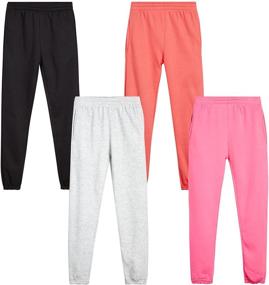 img 4 attached to Real Love Girls Sweatpants Joggers