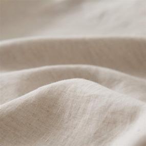 img 1 attached to 🛏️ TOSMO Pure Linen Pillowcases - 1 Pair of 100% French Natural Linen Flax Pillowcases (Queen Size, 20x30 inches) - Natural