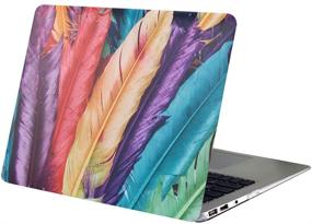 img 4 attached to 🦚 Colorful Feather Mac Pro 13 Inch Case - A1278 Released 2012-2008