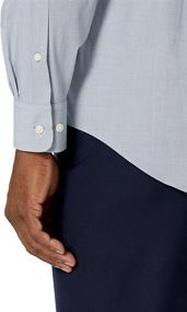 img 2 attached to 👔 Non-Iron Men's Clothing: Buttoned Classic Stretch Poplin Shirts