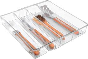 img 2 attached to InterDesign Expandable Organizer Silverware Spatulas Storage & Organization in Kitchen Storage & Organization