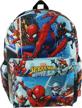 spider man deluxe oversize backpack compartment logo