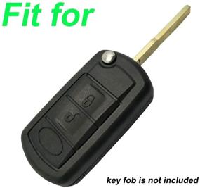 img 2 attached to 🔒 Enhanced Safety: Black Silicone Rubber Key Fob Skin Cover, Protector for Land Rover Discovery LR3 Range Rover Sport