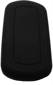 img 1 attached to 🔒 Enhanced Safety: Black Silicone Rubber Key Fob Skin Cover, Protector for Land Rover Discovery LR3 Range Rover Sport