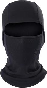 img 4 attached to ❄️ Cold Weather Balaclava Face Mask - Windproof Ski Mask Tactical Hood for Men & Women, Ideal for Motorcycling and Snowboarding