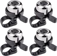 🚴 premium aluminium alloy mini bike bell set by tebery - 4 pack bicycle ring bells for optimal safety logo