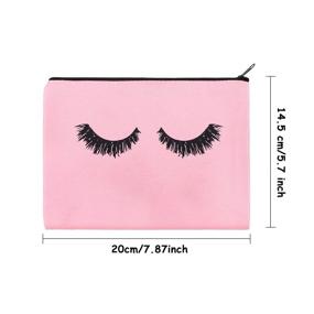 img 3 attached to Pieces Eyelash Cosmetic Pouches Toiletry