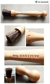 img 1 attached to 🍄 Iris Hantverk Birch Wood & Horsehair Mushroom Brush