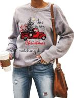 🎄 women's merry christmas sweartshirt - xmas buffalo plaid tree color block, snowflake print - long sleeve top t-shirt logo