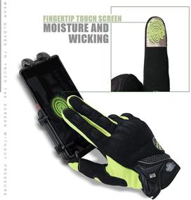 img 2 attached to 🧤 Versatile Full Finger Touchscreen Motorcycle Gloves for Outdoor Enthusiasts - Ideal for Camping, Climbing, Hiking, Cycling, and Riding