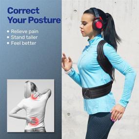 img 2 attached to VOKKA Posture Corrector: Adjustable Back Brace for Pain Relief, Improved Posture and Support for Men and Women