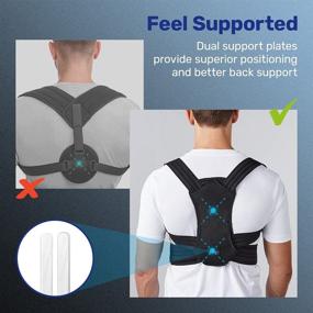 img 1 attached to VOKKA Posture Corrector: Adjustable Back Brace for Pain Relief, Improved Posture and Support for Men and Women