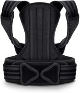 vokka posture corrector: adjustable back brace for pain relief, improved posture and support for men and women logo