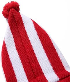 img 1 attached to Soft and Comfortable Red and White Striped Dog Sweater 🐶 - Ideal for Holiday, Halloween, and Christmas Pet Clothes by S-Lifeeling