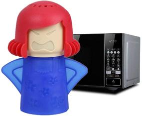 img 3 attached to 🧼 Efficient Kitchen Cleaning Tool: Angry Mama Microwave Cleaner, with Vinegar and Water, Cuts Cleaning Time in Half! Microwave Oven Steam Cleaner - Blue+Purple