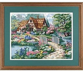img 2 attached to 🏡 Dimensions Cottage Retreat Needlepoint Kit - 16x10 Inches - Enhance your SEO!