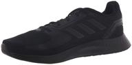 adidas mens runfalcon black white men's shoes and athletic logo