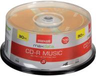 📀 maxell 625335 high-sensitivity recording layer recordable cd: optimal audio performance, 700mb/80 min logo