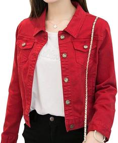 img 3 attached to Only Womens Jacket Sleeve Jean Women's Clothing