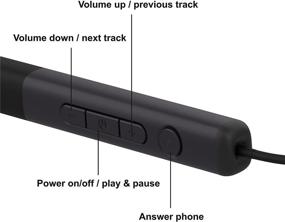 img 3 attached to Prosonic N10 Bluetooth 5 наушники с оголовьем на шее с 12-мм драйверами, продолжительностью работы 12 часов, HD стерео звуком, водонепроницаемостью IPX5, спортивным дизайном - белый розовое золото.