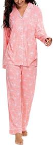 img 1 attached to Tugege Pajamas Sleepwear Nightwear Burgundy Women's Clothing and Lingerie, Sleep & Lounge