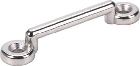img 4 attached to High-Quality Stainless Steel Bimini Top Strap Pad Eye Footman's Loop: Ideal for Jeep, Corvette, Buggy, Kayak Tie Downs - Amarine Made 4pcs Heavy Duty Option