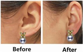 img 2 attached to Pairs】Earring Lifters Adjustable Hypoallergenic Sterling Girls' Jewelry