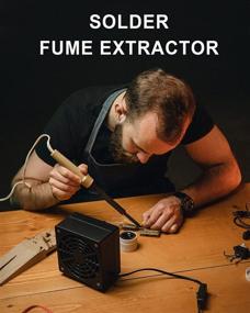 img 3 attached to Solder Fume Extractor: Industrial Grade Filtration for Soldering Power & Hand Tools