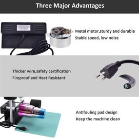 img 3 attached to 🔌 Asany Crafts Tumbler Cup Turner - Electric Cuptisserie Spinner Kit with Silent Motor, Safety Switch, and Professional Tumbler Turner Spinner