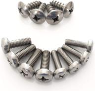 🔩 high-quality stainless steel license plate screws for acura & honda - prime ave logo