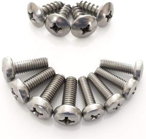 img 4 attached to 🔩 High-Quality Stainless Steel License Plate Screws for Acura & Honda - Prime Ave