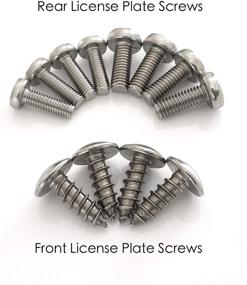 img 3 attached to 🔩 High-Quality Stainless Steel License Plate Screws for Acura & Honda - Prime Ave