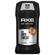 🔥 axe dark temptation dual action antiperspirant stick - 2.7 oz long lasting freshness & 48 hour anti sweat mens deodorant logo