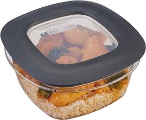 img 2 attached to Rubbermaid Premier Food Storage Container, 4 Pack, 5 Cup, Grey - Efficient Kitchen Organization Solution