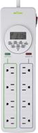 ⚡️ bn-link 8 outlet surge protector: digital timer with 7-day programming (4 timed outlets, 4 always on) - white logo