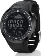 amysports men outdoor fishing watch: waterproof hiking digital watch with altimeter, barometer, and rugged strap логотип