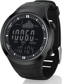 img 4 attached to AMYSPORTS Men Outdoor Fishing Watch: Waterproof Hiking Digital Watch with Altimeter, Barometer, and Rugged Strap