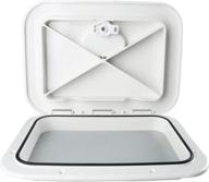 🚤 yaemarine marine access hatch: boat deck lid for easy access & security - 10-5/8"x14-3/4" rv (white) логотип