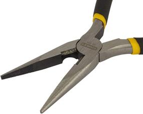 img 1 attached to Stanley 84-101, 6-Inch Long Nose Cutting Pliers: Essential Basic Tool for Various Applications