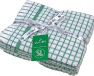 🌿 samuel lamont and sons' poli-dri kitchen tea towels – green, 3 pack: superior absorption and durability logo