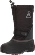 🥾 kamik waterbug: boys' waterproof winter boots - durable and stylish footwear logo