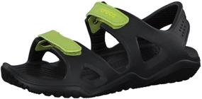 img 4 attached to Crocs Unisex Swiftwater Sandal for Little Boys - Shoes and Sandals